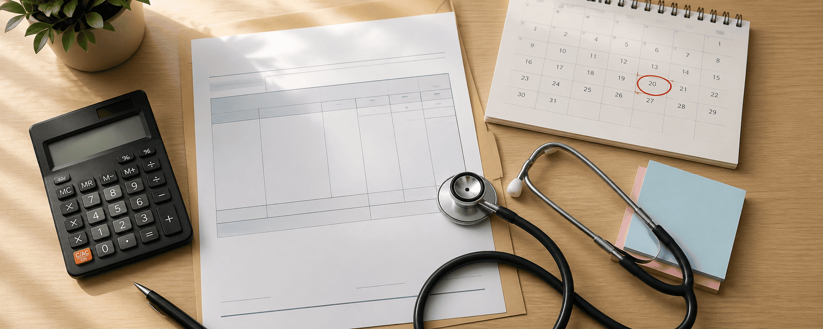 Salary slip and calendar symbolising withholding salary during maternity leave