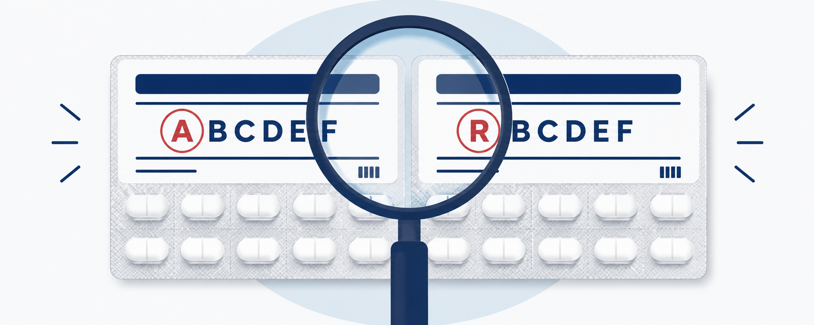 Trade Marks Act 1999 registration certificate and pharmaceutical strip comparison illustration
