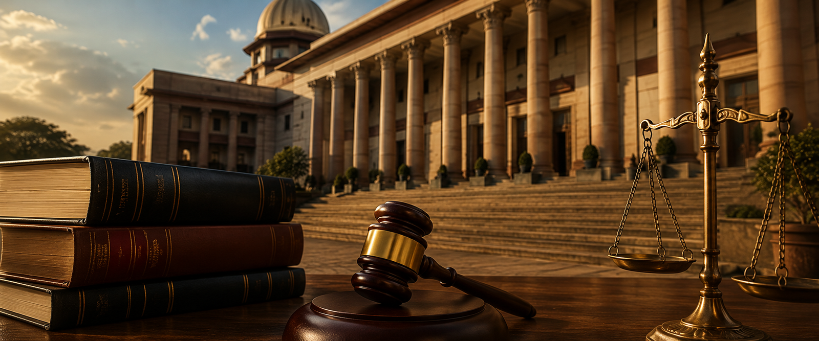 Gavel and scales of justice symbolising maternity leave as a constitutional right