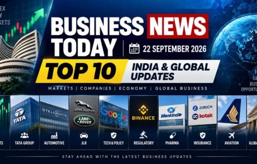 Business News Today 22 September 2026: Markets, Tata, JLR, GCB & More