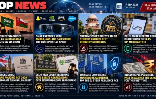 Today Business News (17sep26)- US Fed Hikes Rates, Rupee Hits 96 & Top Legal Updates